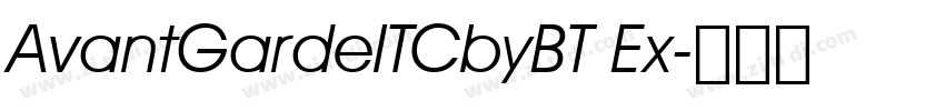 AvantGardeITCbyBT Ex字体转换